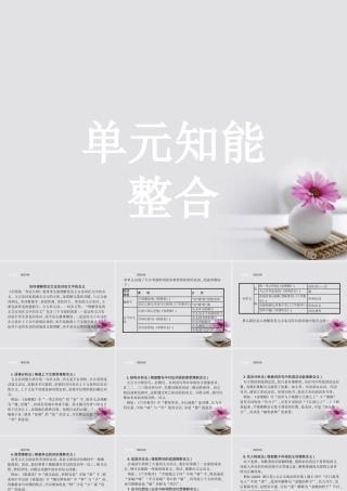 高中语文单元知能整合4课件语文版必修1 课件