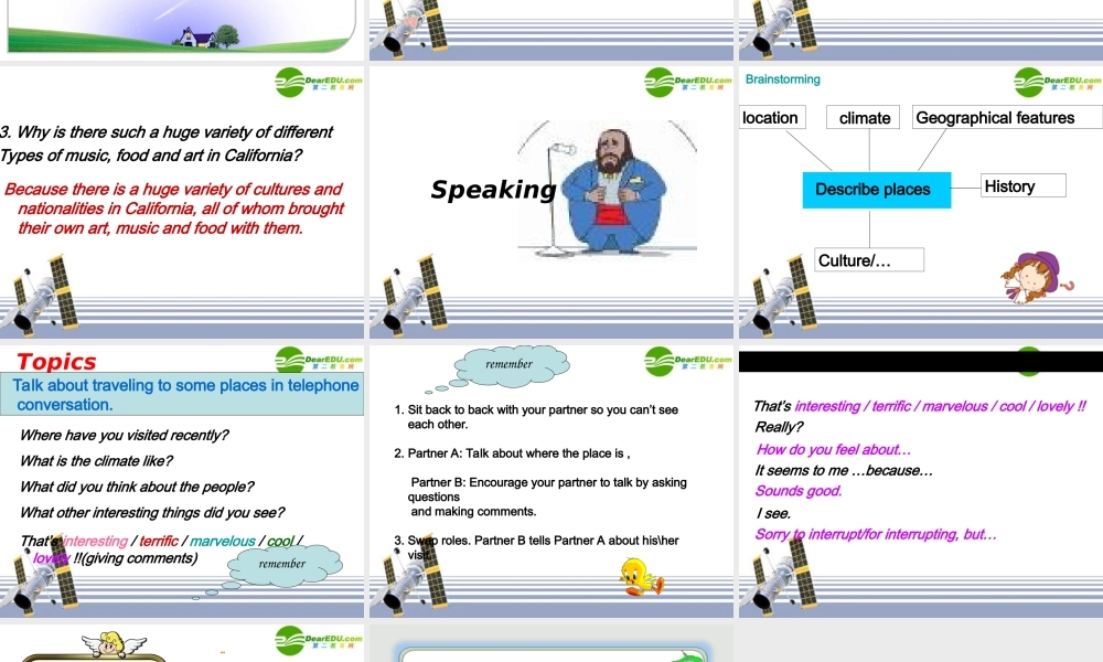 高中英语 listening-speaking-writing课件 新人教版选修8 课件