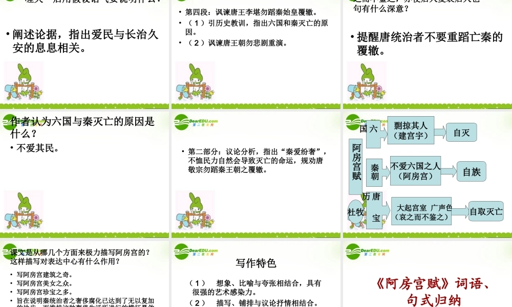 高中语文 阿房宫赋课件 语文版必修3 课件
