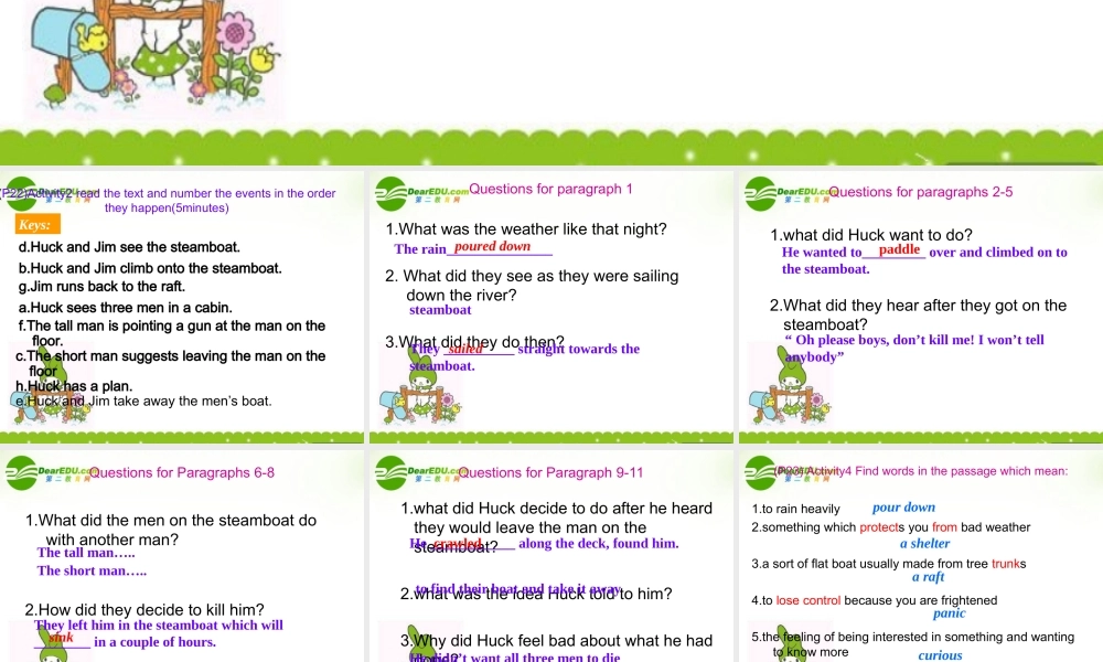 高中英语 Module 3 reading and vocabulary课件外研版必修5) 课件