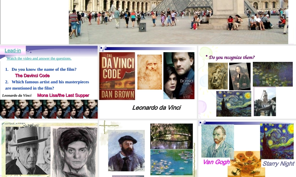 Reading(1)：Visitingthemasters