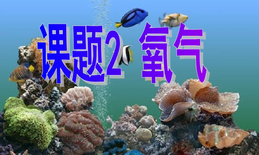 辽宁省灯塔市第二初九年级中学九年级化学上册 2.2 氧气课件 (新版)新人教版 课件