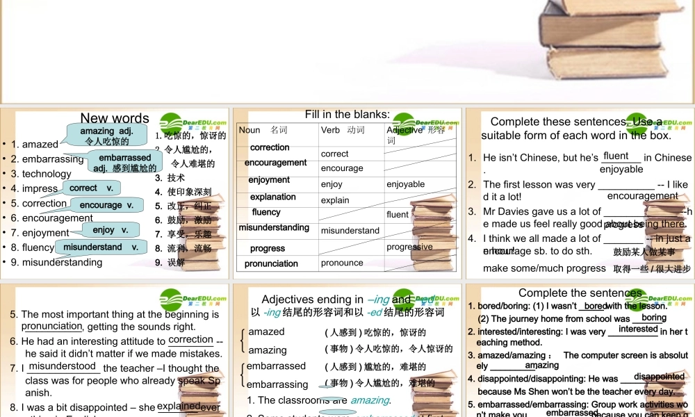 高中英语 Module 1Grammar课件 外研版必修1 课件