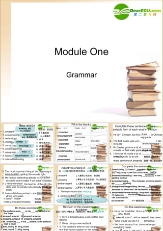 高中英语 Module 1Grammar课件 外研版必修1 课件