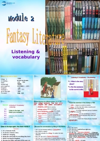 高中英语 Listening复习课件1 外研版必修5 课件