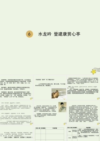 高中语文第二单元第6课水龙吟课件2新人教版必修4 课件