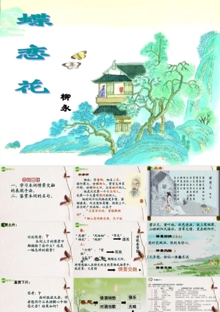 高中语文 第三专题(蝶恋花)课件(3) 苏教版必修4 课件