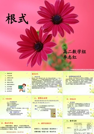 高中数学 根式说课课件 新人教版必修1 课件