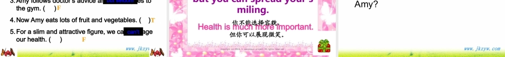 高一英语 Module 1 unt 3 reading Dying to be thin课件