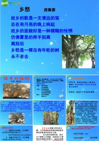 高中语文(故乡的榕树)课件 粤教版必修2 课件