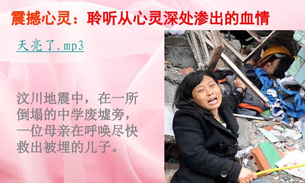 高中语文 第一单元第1课(我的母亲)课件(2) 粤教版必修2 课件