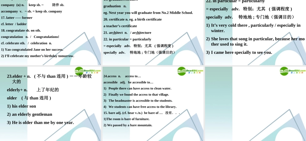 高中英语 17(Unit 1　words and expressions )课件 新人教版选修7 课件