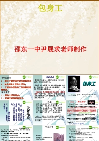高中语文(包身工)优秀教学课件 新人教版必修1 课件