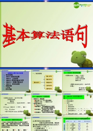 高中数学 下学期基本算法语句复习课课件 苏教版必修3 课件