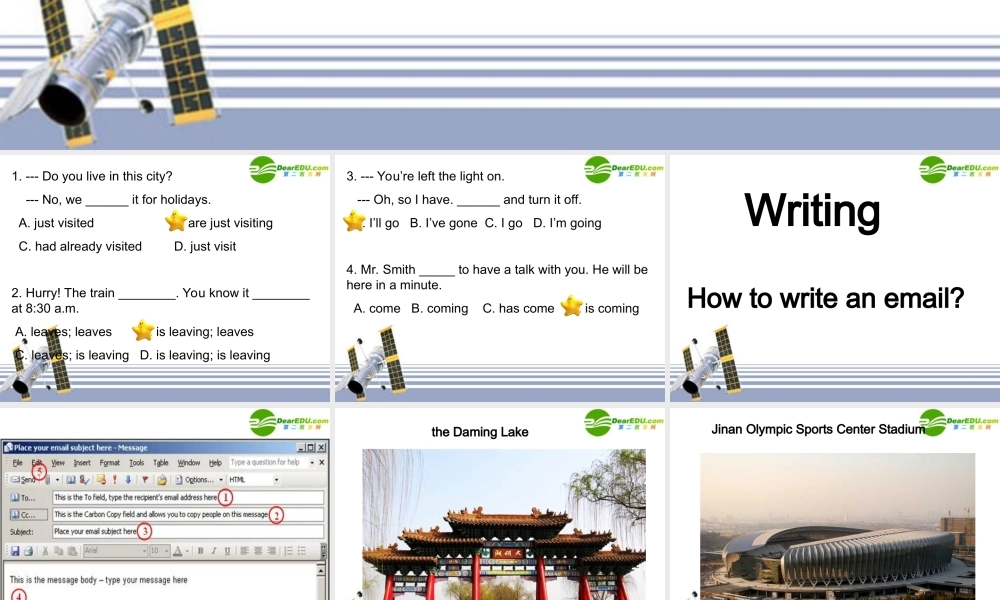 高中英语 writing grammar unit 3课件 新人教版必修1 课件