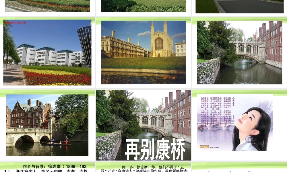 高中语文 21(再别康桥)课件 人教版第一册 课件