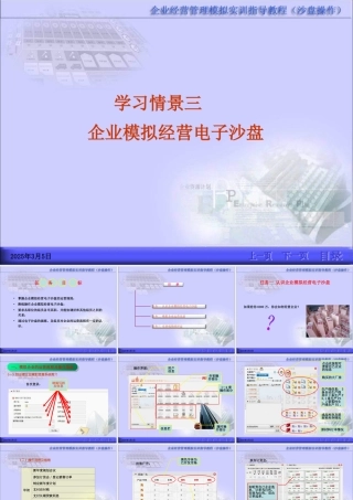 企业模拟经营电子沙盘