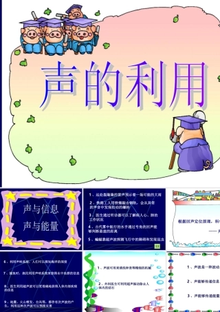 湖南省邵阳十中八年级物理 声的利用课件 人教新课标版 课件