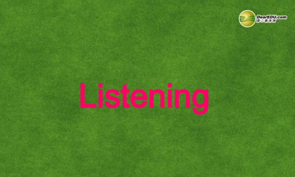 高中英语 Listening课件