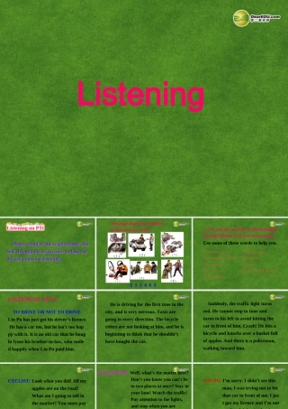 高中英语 Listening课件