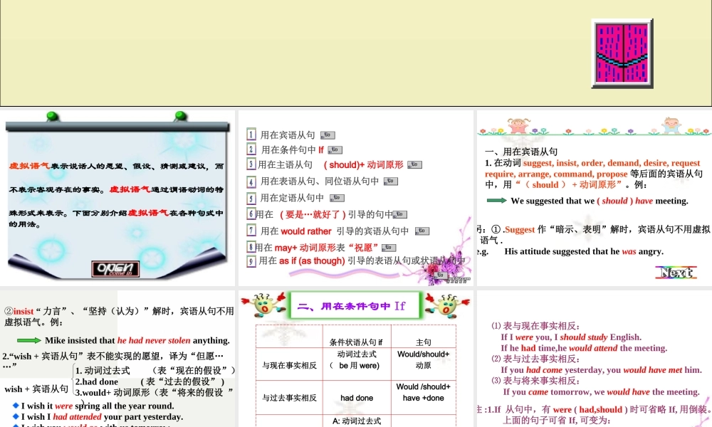 高二英语虚拟语气课件