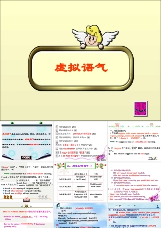 高二英语虚拟语气课件