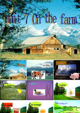Unit7onthefarm课件