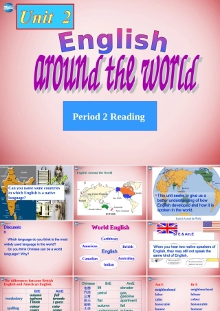 高中英语 Unit2 warming-up、Reading课件 新人教版必修1 课件