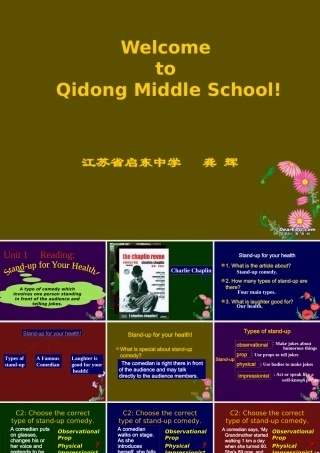 高二英语模块6 Unit1 Reading课件 苏教版 课件