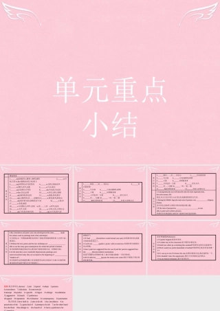 英语 Unit 1 Art本章整合课件 新人教版选修6 课件
