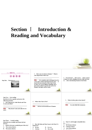 高中英语 41练习课件 外研版必修1 (陕西专版) 课件