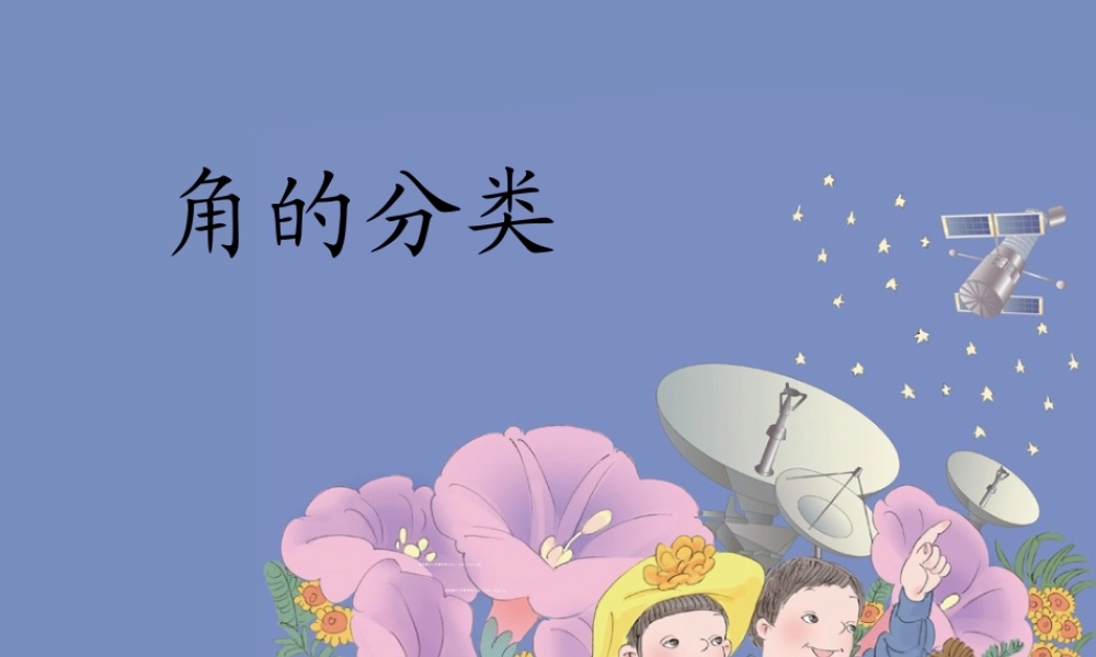 小学人教四年级数学人教版四年级数学上册角得分类