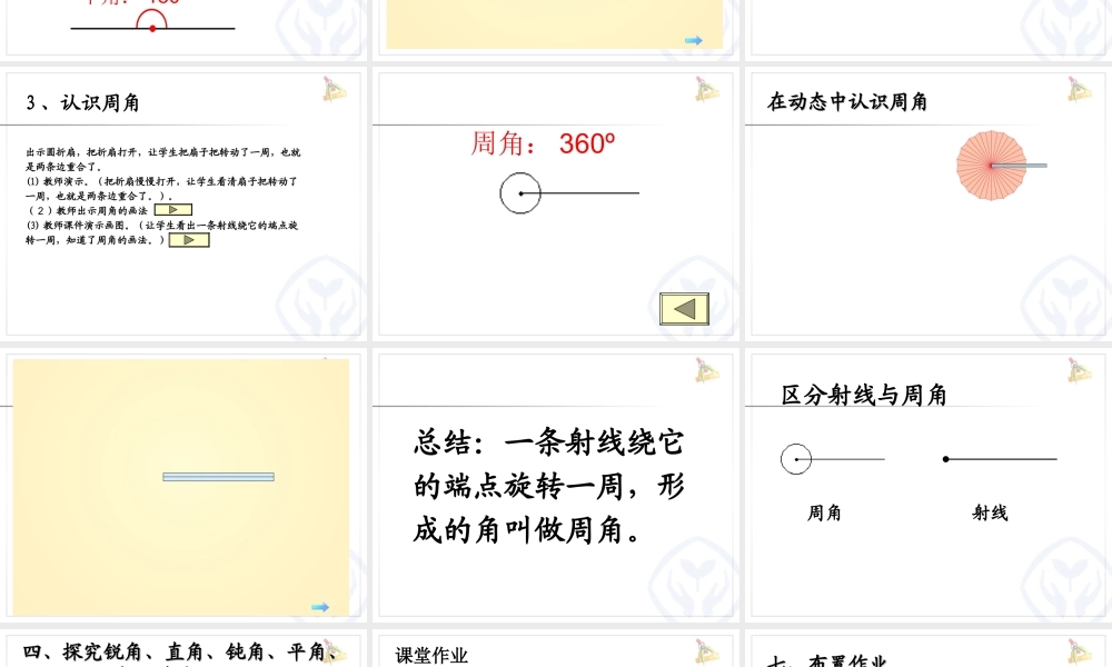 小学人教四年级数学人教版四年级数学上册角得分类