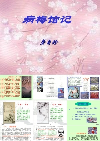 高二语文病梅馆记课件 新课标 人教版 课件