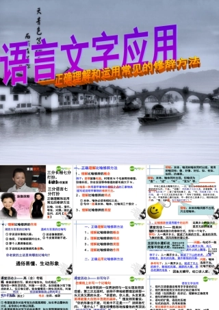 高考语文 修辞方法复习课件