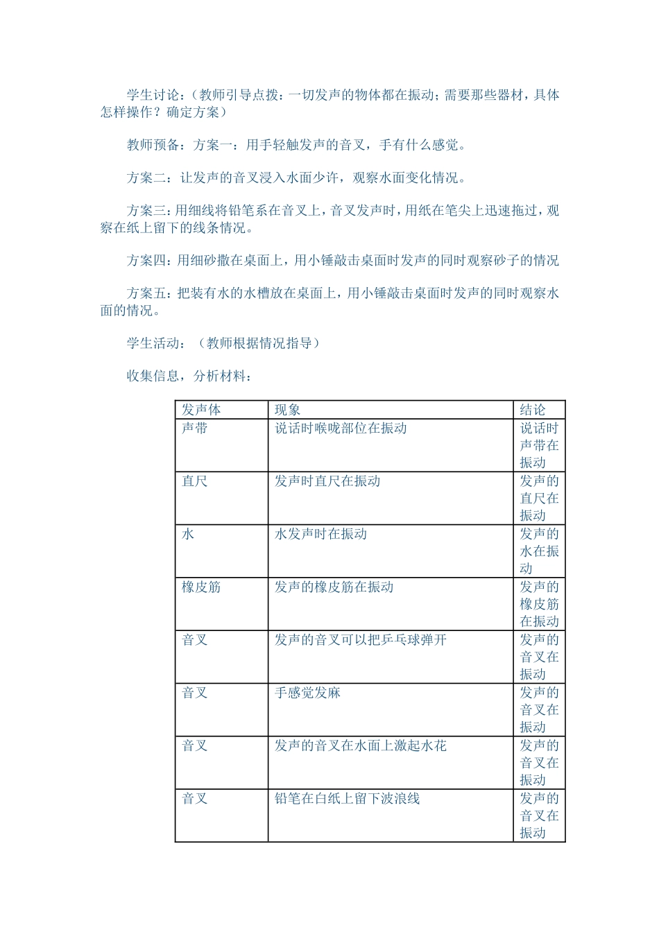 声音的产生和传播教学设计_第3页
