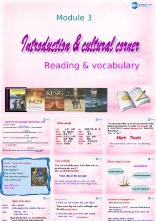 高中英语 Reading & vocabulary复习课件 外研版必修5 课件