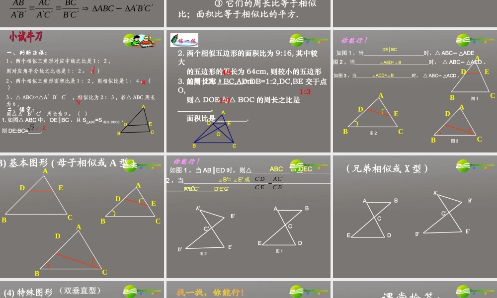 高考数学二轮复习 最新相似三角形课件