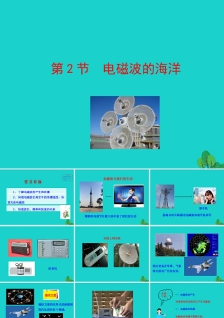 第二十一章 第2节 电磁波的海洋课件 九年级物理全册 第二十一章 第2节 电磁波的海洋课件+素材 (新版)新人教版