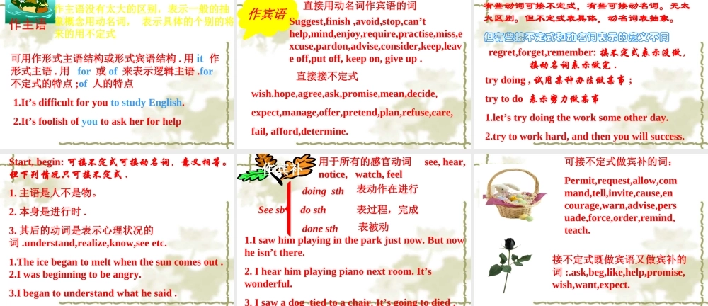 高三英语语法复习之非谓语动词课件