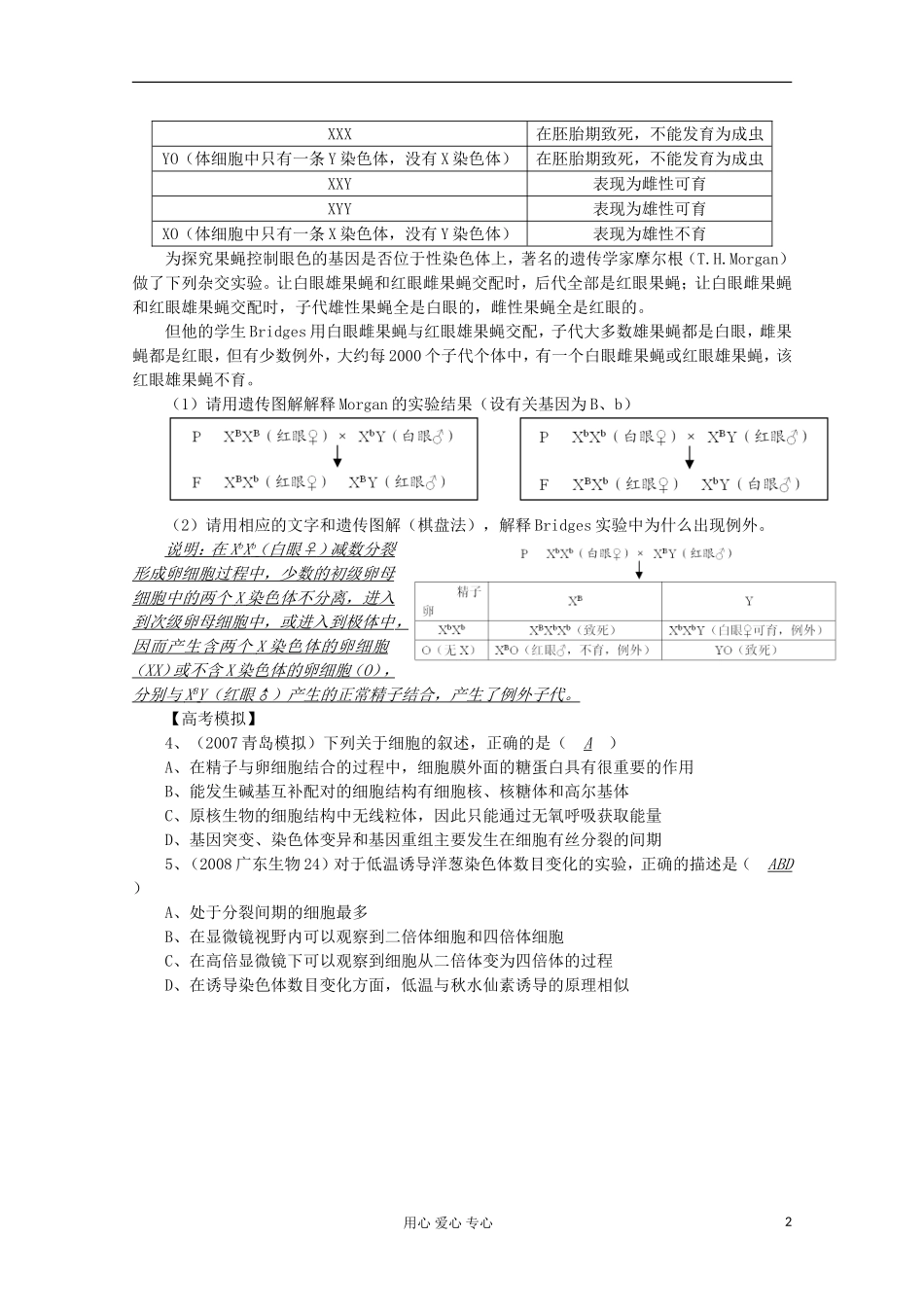 高中生物复习精讲精练-二倍体、多倍体、单倍体的比较及应用_第2页