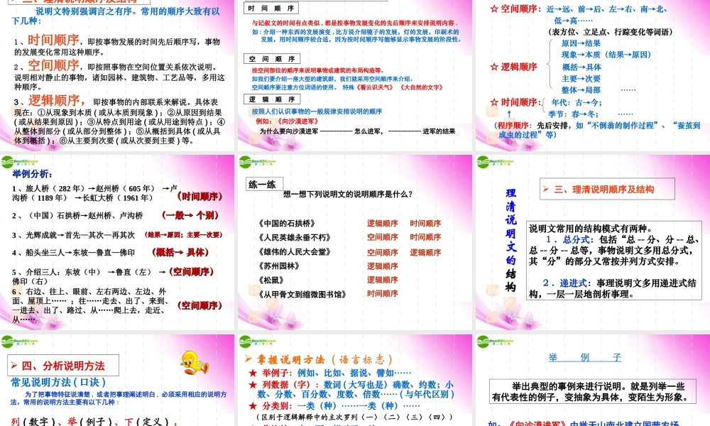 高考语文(说明文基础知识)优秀课件