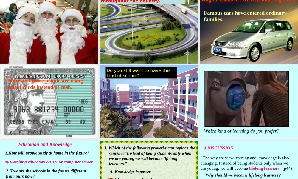 高二英语Unit6 Life in the future课件一 课件