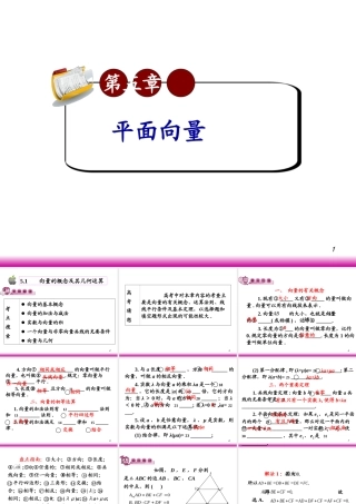 高考数学第一轮总复习5.1向量的概念及其几何运算(第1课时)课件 文 (广西专版) 课件