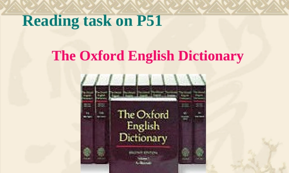 高一英语必修1 unit2 Using Language-reading task in workbook 课件