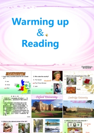 高中英语必修五Unit2 Reading课件