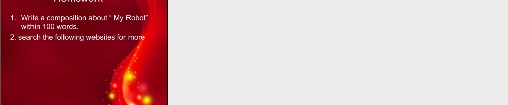 高中英语 Unit 2Robots 第一课时 听说课课件 新人教版选修7 课件