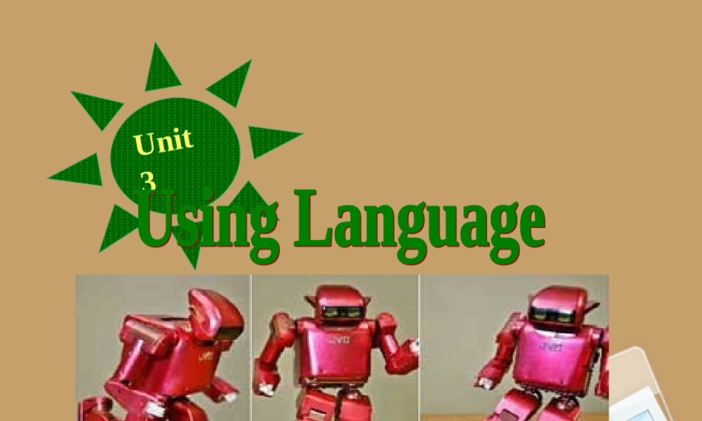 高中英语 Unit3 Using language课件 新人教版必修2 新人教版必修2 课件