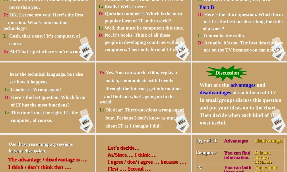 高中英语 Unit3 Using language课件 新人教版必修2 新人教版必修2 课件