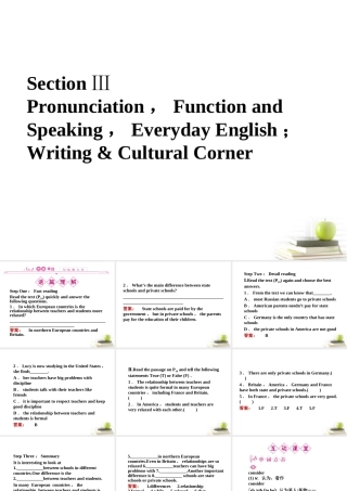 高中英语 23练习课件 外研版必修1 (陕西专版) 课件